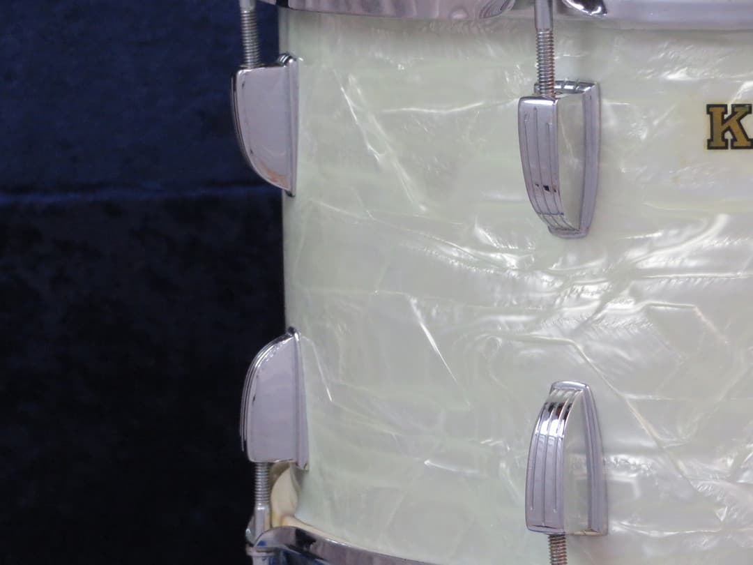 Ludwig 7.5x15 White Marine Pearl Wood Snare Drum Serial #isi9271