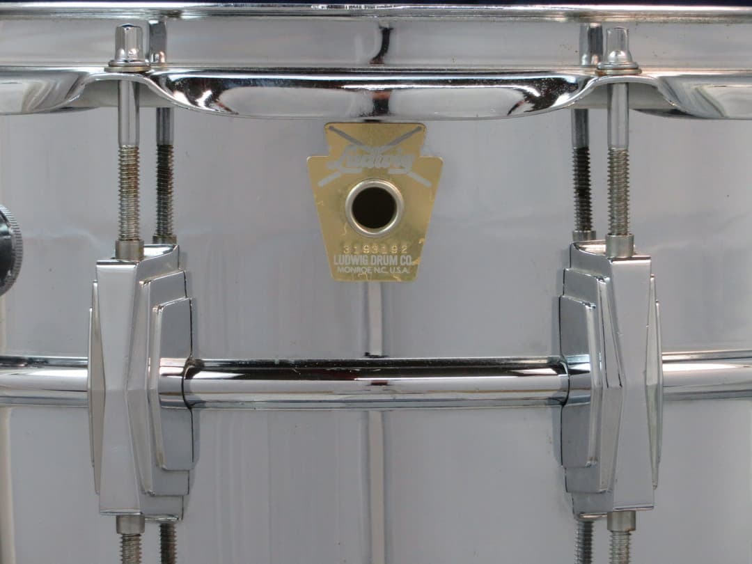 Ludwig LM402 Supraphonic 6.5 x 14 Metal Snare Drum Serial #3193192