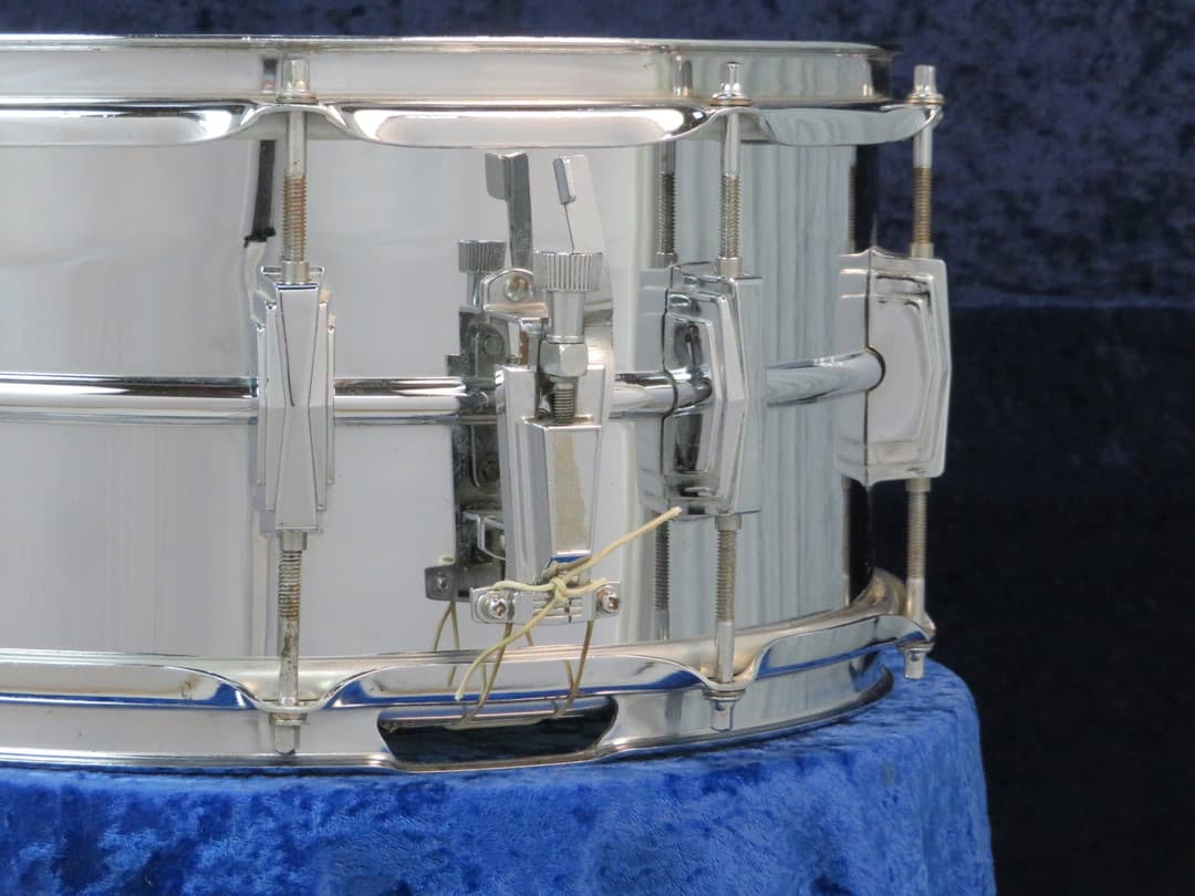 Ludwig LM402 Supraphonic 6.5 x 14 Metal Snare Drum Serial #3193192