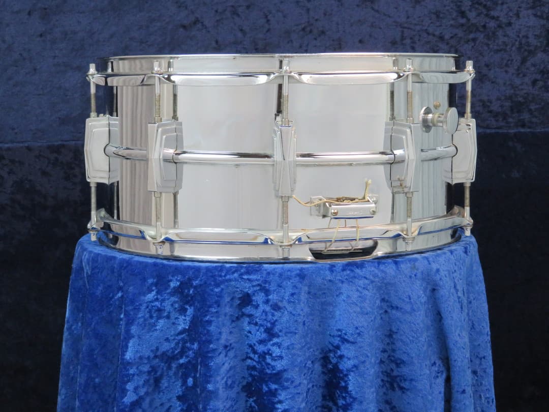 Ludwig LM402 Supraphonic 6.5 x 14 Metal Snare Drum Serial #3193192