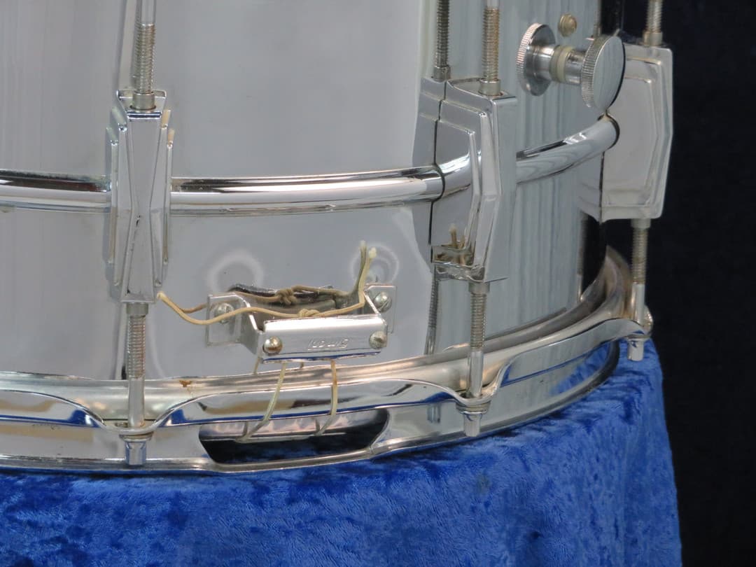 Ludwig LM402 Supraphonic 6.5 x 14 Metal Snare Drum Serial #3193192