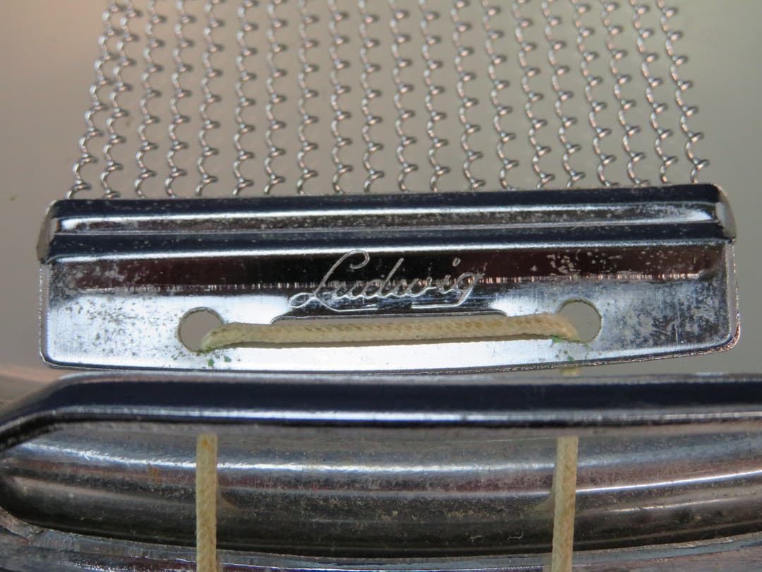 Ludwig LM402 Supraphonic 6.5 x 14 Metal Snare Drum Serial #3193192