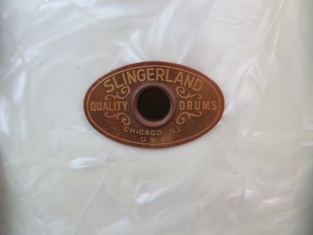 Slingerland Radio King 6.5 x 14 Marine Pearl Wood Snare Drum 1940's Serial #isi4970