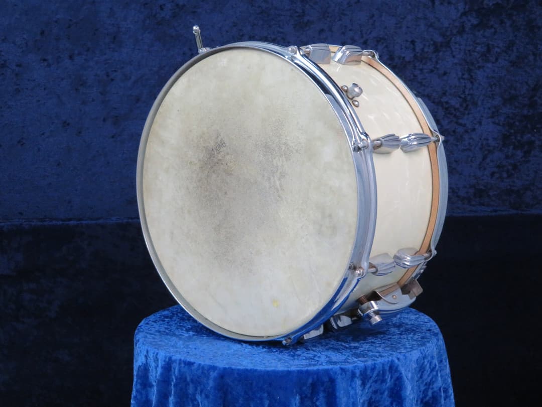 Slingerland Radio King 6.5 x 14 Marine Pearl Wood Snare Drum 1940's Serial #isi4970