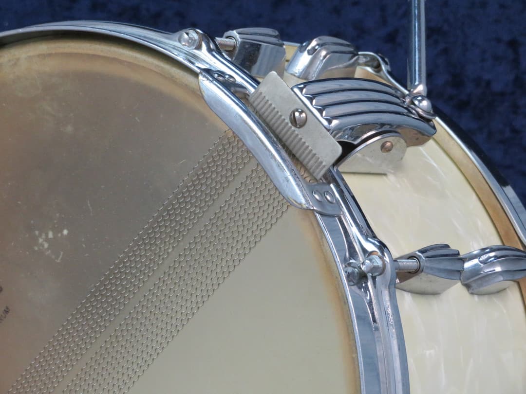 Slingerland Radio King 6.5 x 14 Marine Pearl Wood Snare Drum 1940's Serial #isi4970