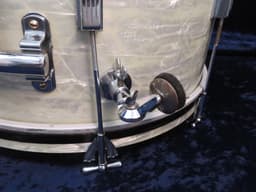 Ludwig Club Date 4 Piece White Marine Pearl Wood Drum Set 1966 Serial #296290 Ludwig Club Date 4 Piece White Marine Pearl Wood Drum Set 1966 Serial #296290