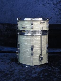 Ludwig Club Date 4 Piece White Marine Pearl Wood Drum Set 1966 Serial #296290 Ludwig Club Date 4 Piece White Marine Pearl Wood Drum Set 1966 Serial #296290