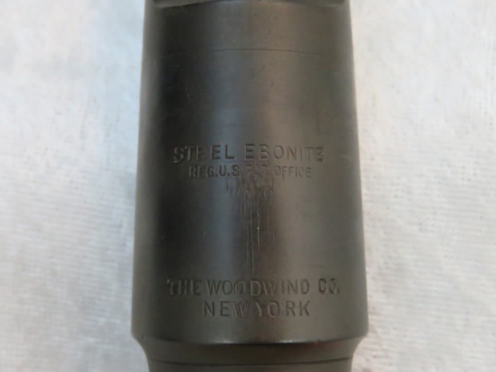 Woodwind Co. New York Steel Ebonite D6 Tenor Saxophone Mouthpiece Serial #isi10675
