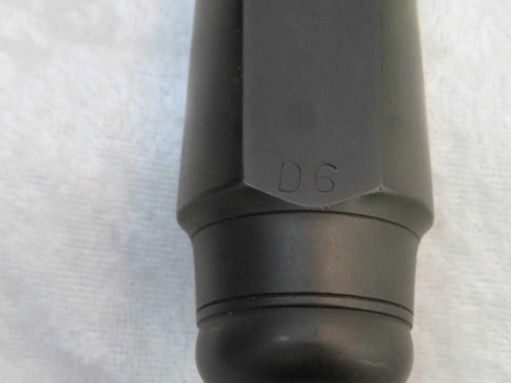 Woodwind Co. New York Steel Ebonite D6 Tenor Saxophone Mouthpiece Serial #isi10675