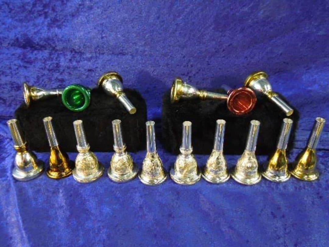 Custom Engraved Bach and Helleberg Mouthpieces