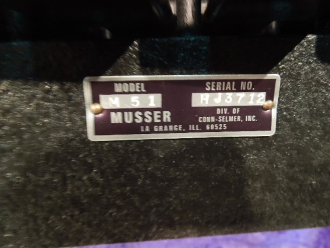 Musser M 51 Kelon Bar Xylophone Ser# HJ3712 with Heavy Field Stand