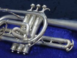 Cleveland The Cleveland by The HN White Co. Silver Cornet 1940's Serial #C-48519 Cleveland The Cleveland by The HN White Co. Silver Cornet 1940's Serial #C-48519