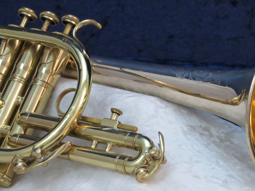 King Silversonic Two Tone Cornet 1963 Serial #385967