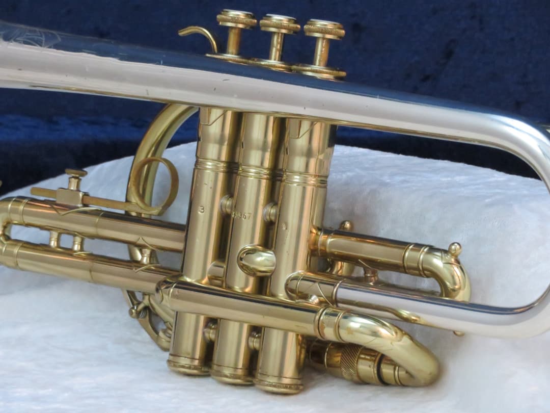King Silversonic Two Tone Cornet 1963 Serial #385967