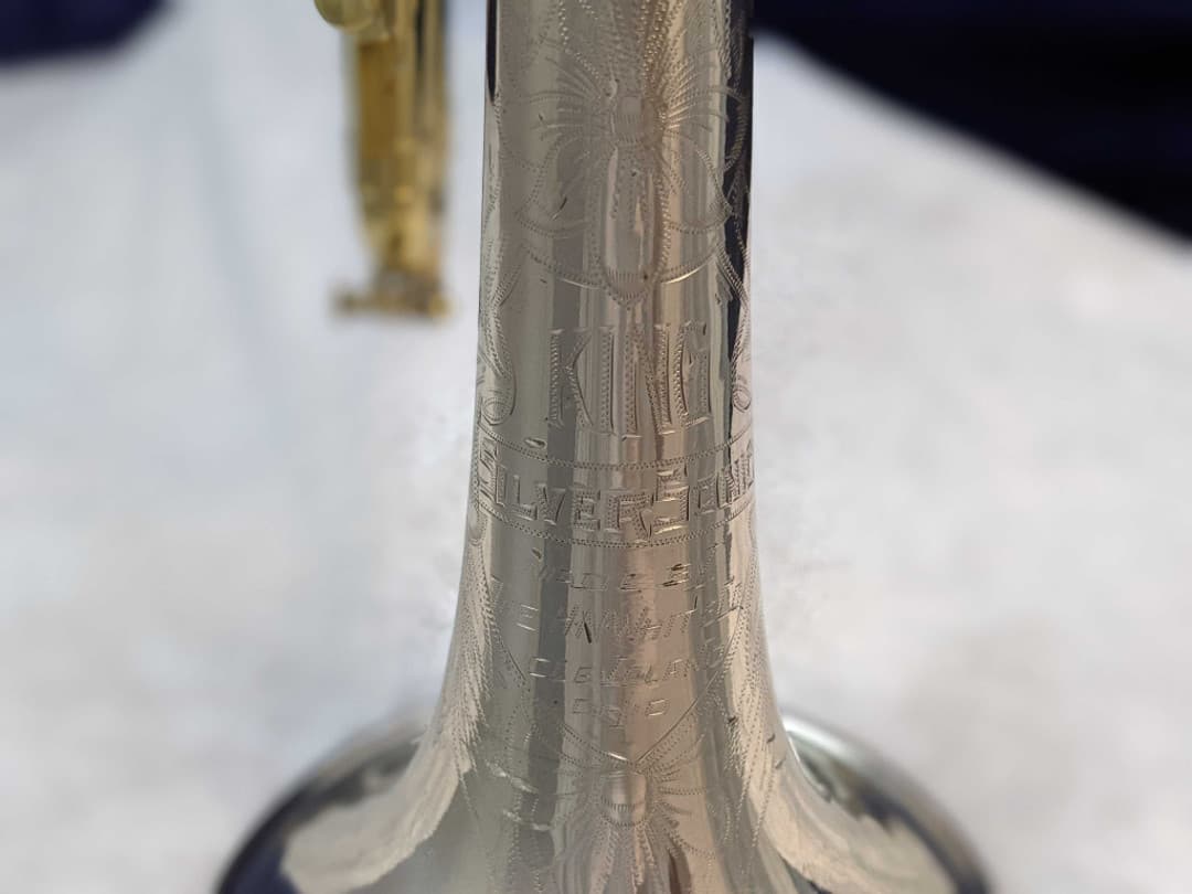 King Silversonic Two Tone Cornet 1963 Serial #385967