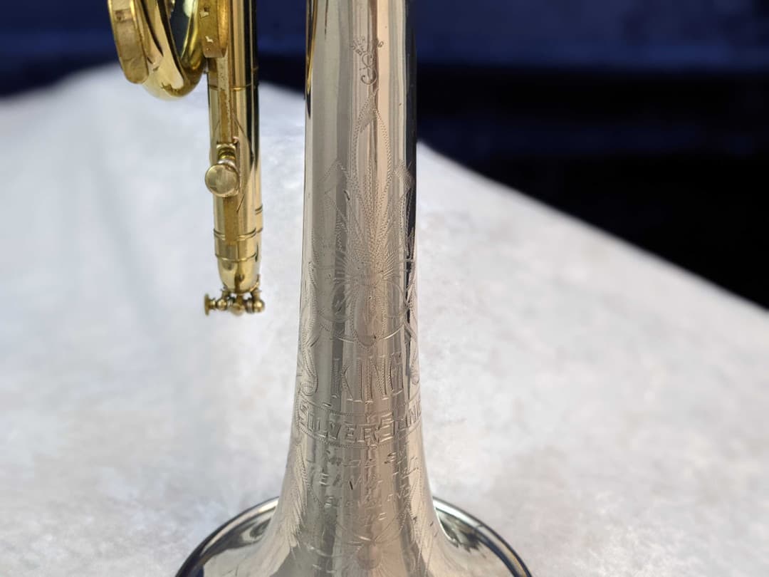 King Silversonic Two Tone Cornet 1963 Serial #385967