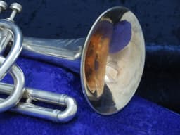 Lyon & Healy "Own-Make" Shepherd's Crook Silver Cornet Serial #2824 Lyon & Healy "Own-Make" Shepherd's Crook Silver Cornet Serial #2824