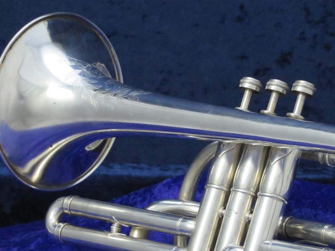 Lyon & Healy "Own-Make" Shepherd's Crook Silver Cornet Serial #2824