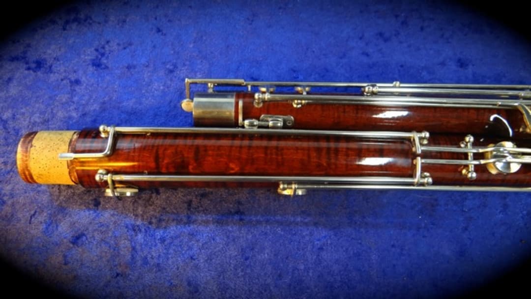 Ernst Riedl Model 5 Professional Wood Bassoon with High D Serial #8405