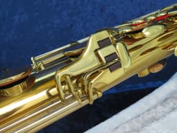 King Zephyr Baritone Saxophone with Art Deco 1936 Serial #188832 King Zephyr Baritone Saxophone with Art Deco 1936 Serial #188832