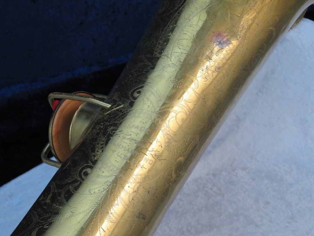 C.G. Conn Transitional Baritone Saxophone 1929 Serial #M235738