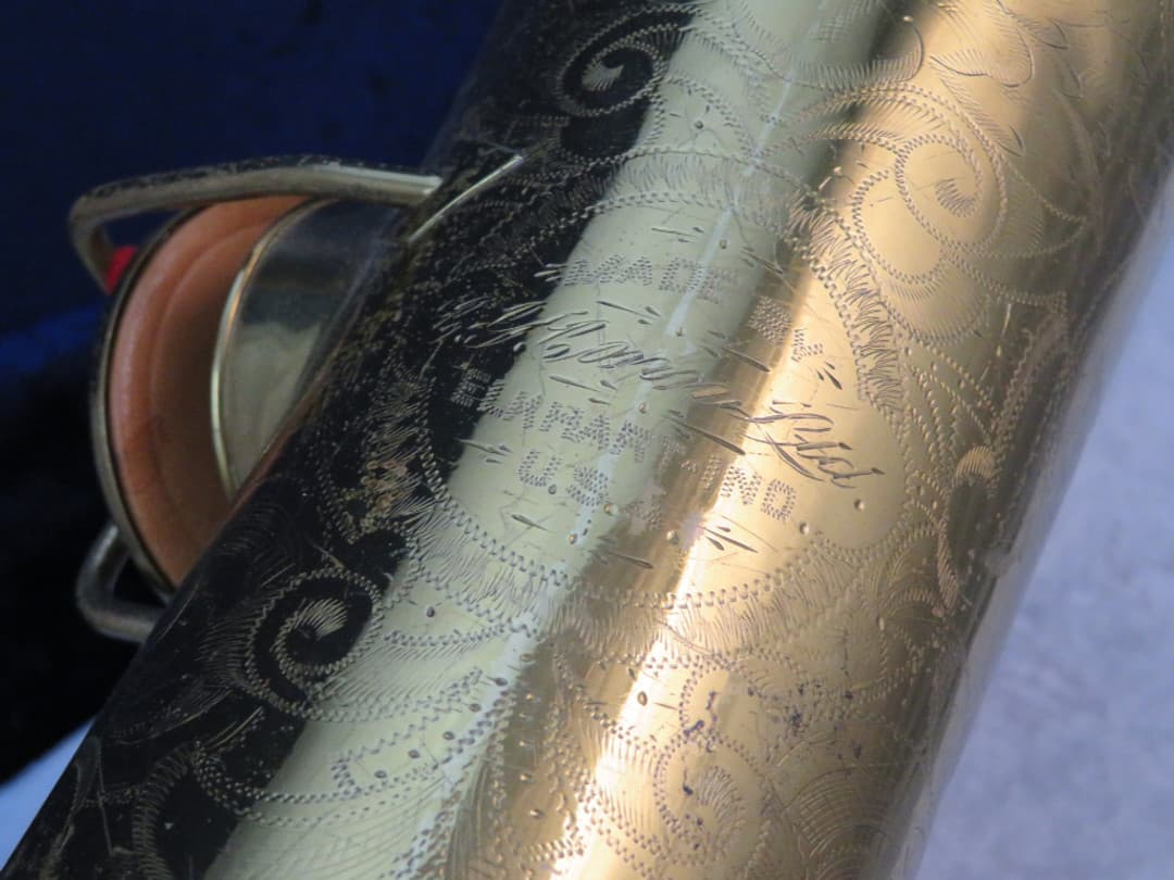 C.G. Conn Transitional Baritone Saxophone 1929 Serial #M235738