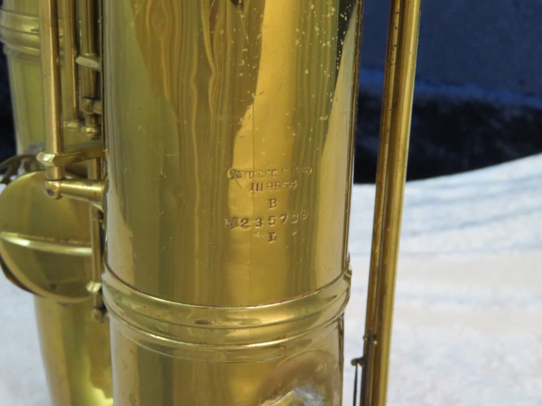 C.G. Conn Transitional Baritone Saxophone 1929 Serial #M235738