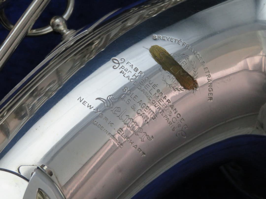 Selmer Super Balanced Action Silver Tenor Saxophone 1953 Serial #M54318