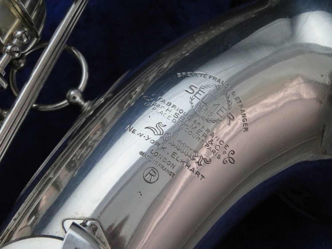 Selmer Mark VI Silver Tenor Saxophone 1958 Serial #M76955