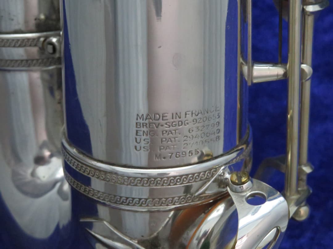 Selmer Mark VI Silver Tenor Saxophone 1958 Serial #M76955