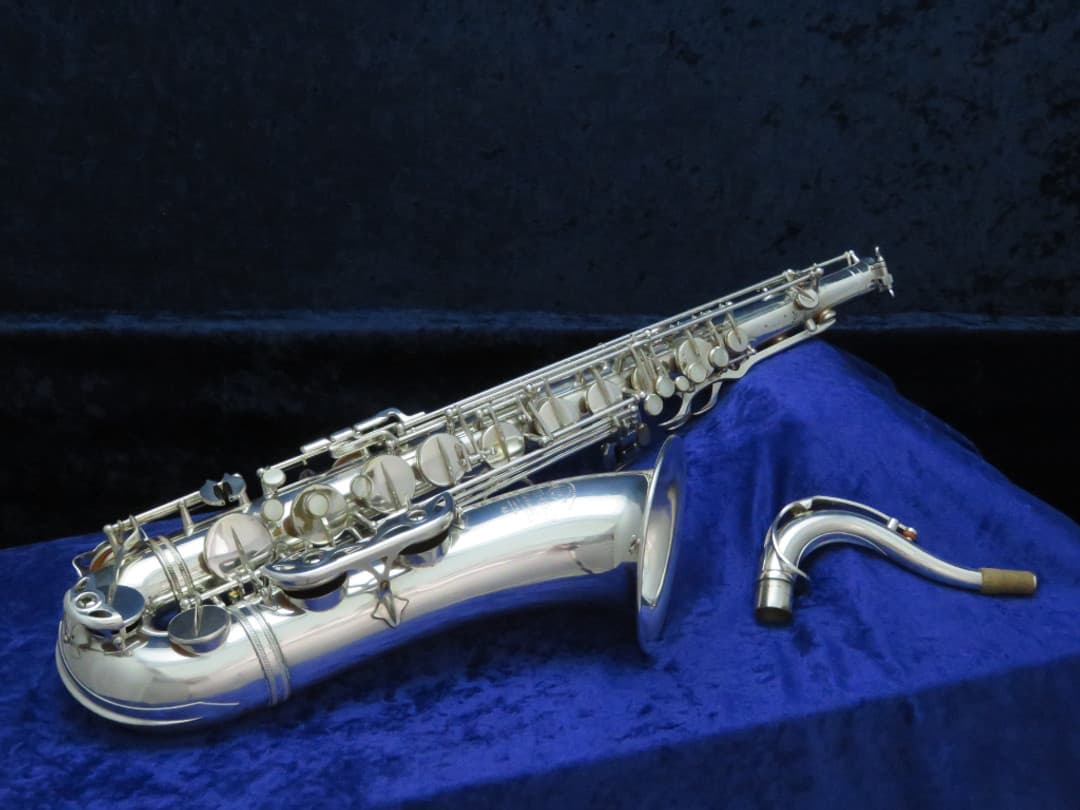 Selmer Mark VI Silver Tenor Saxophone 1958 Serial #M76955