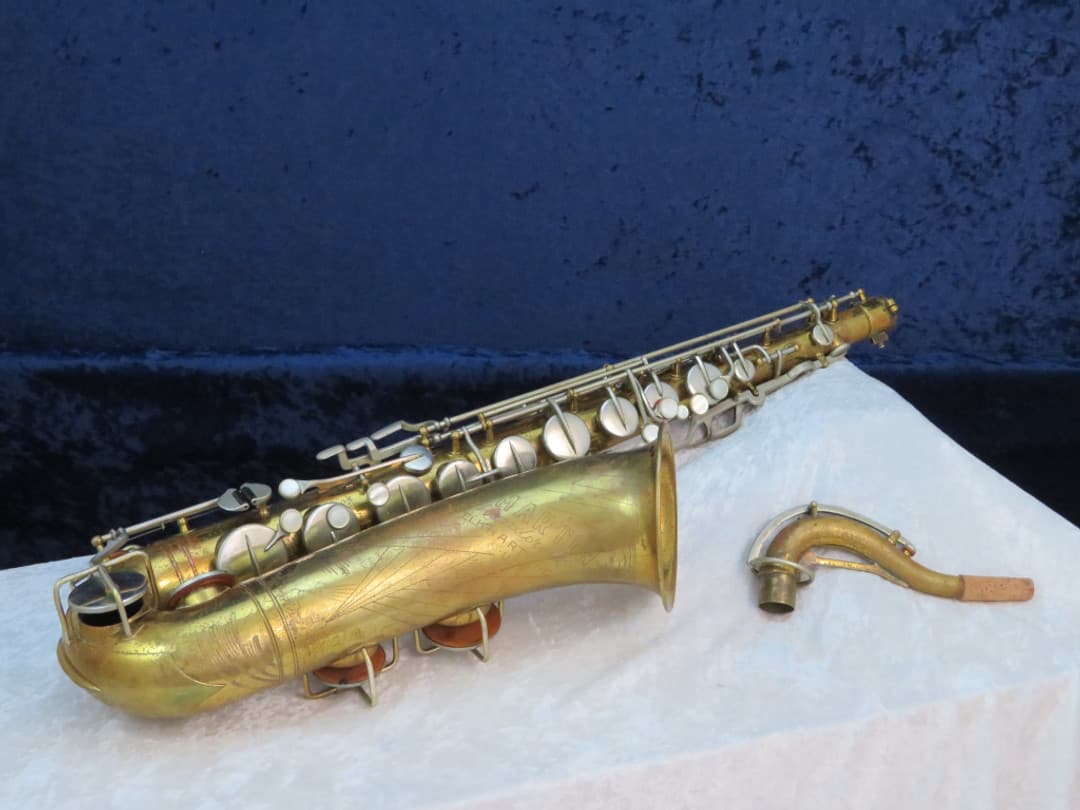 Martin Handcraft Committee Tenor Saxophone with Art Deco Skyline 1936 Serial #116611