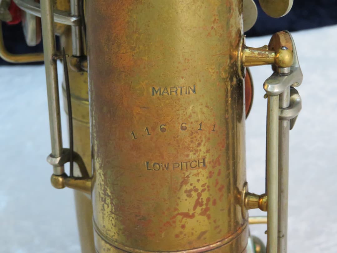 Martin Handcraft Committee Tenor Saxophone with Art Deco Skyline 1936 Serial #116611