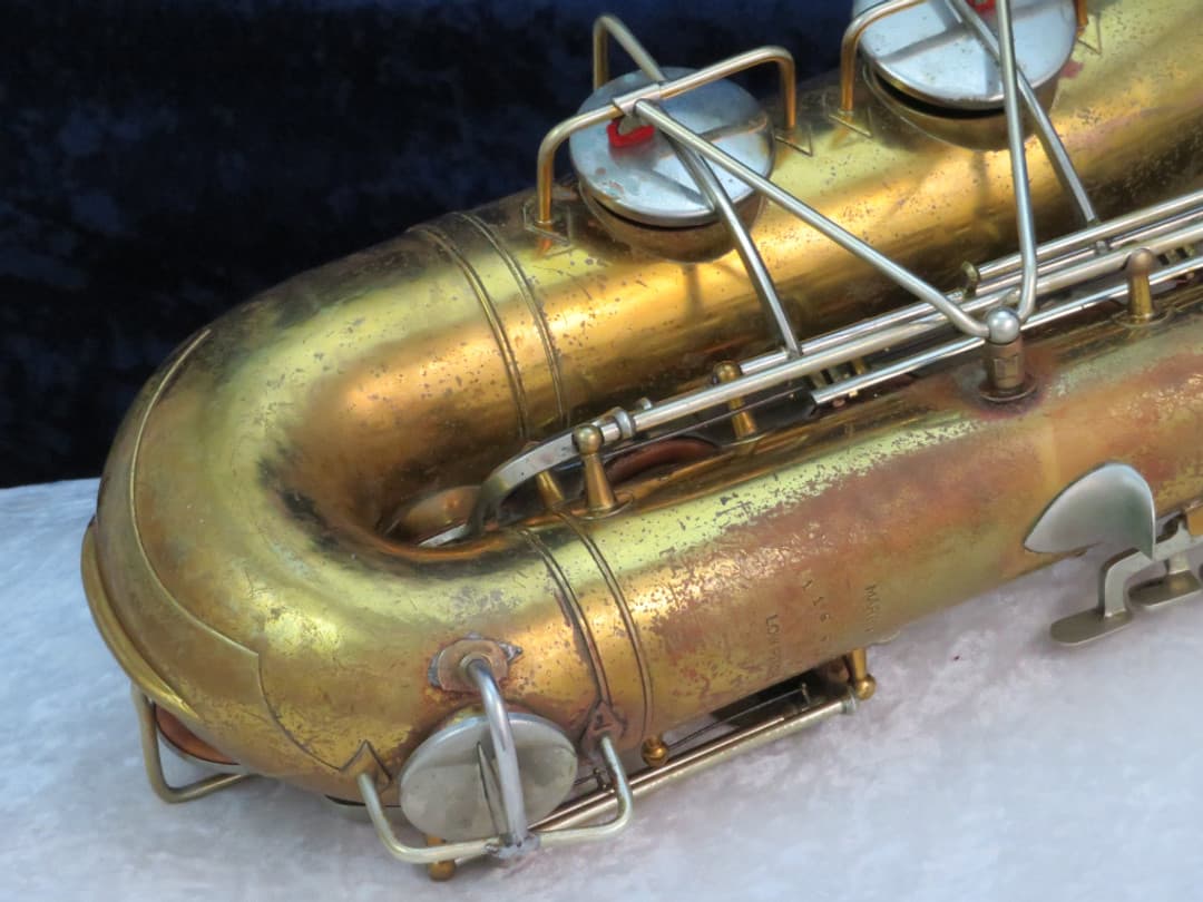 Martin Handcraft Committee Tenor Saxophone with Art Deco Skyline 1936 Serial #116611