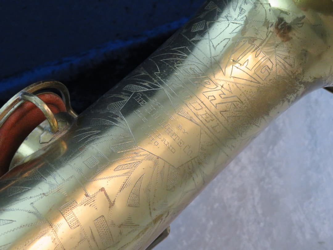 King Zephyr Tenor Saxophone with Art Deco 1936 Serial #188011