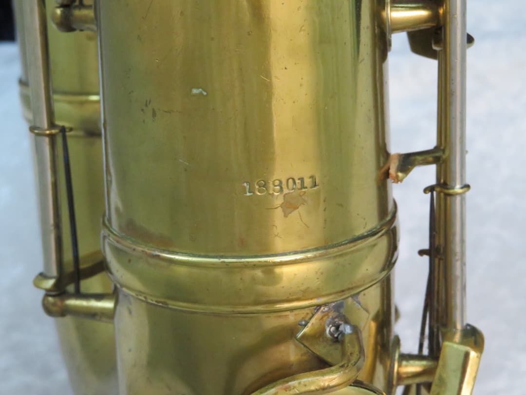 King Zephyr Tenor Saxophone with Art Deco 1936 Serial #188011