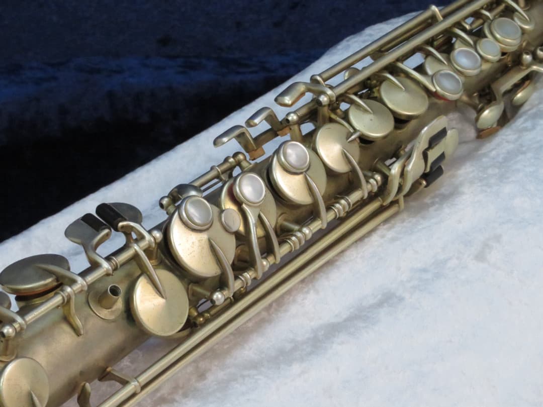 King Gold Plated Saxello Soprano Saxophone 1924 Serial #71150