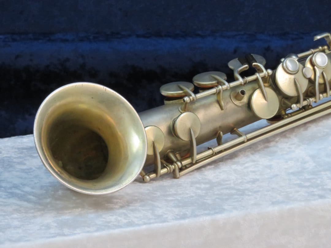 King Gold Plated Saxello Soprano Saxophone 1924 Serial #71150