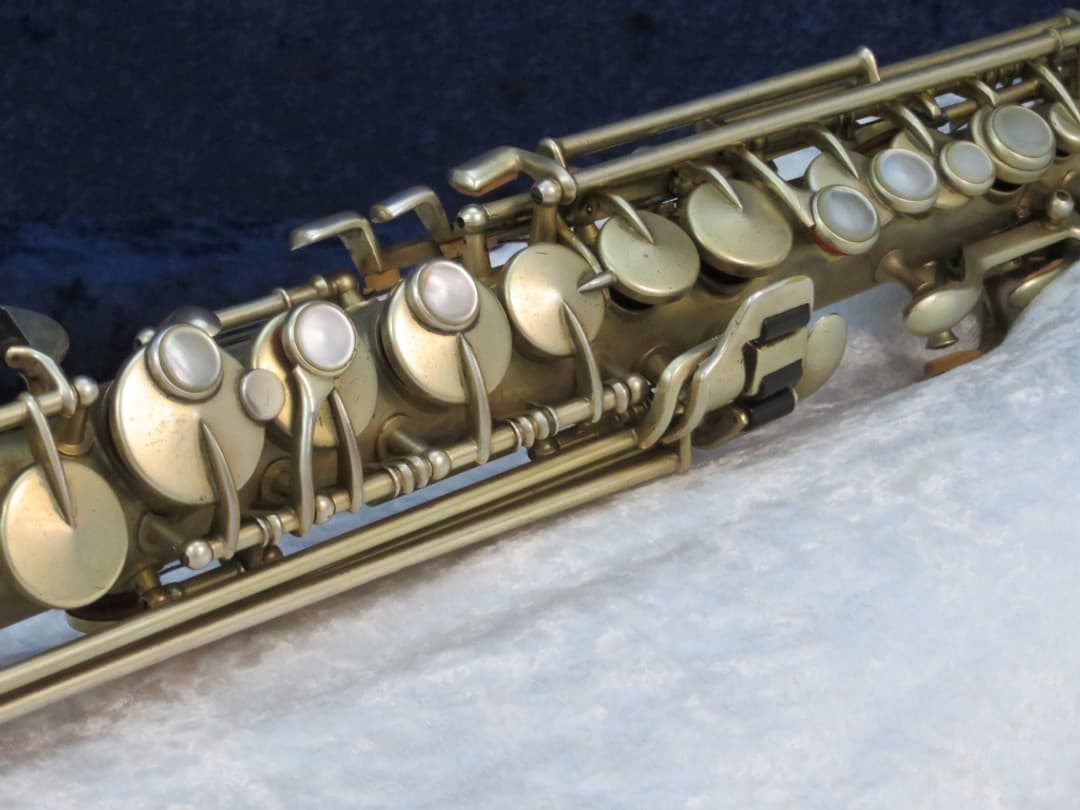 King Gold Plated Saxello Soprano Saxophone 1924 Serial #71150