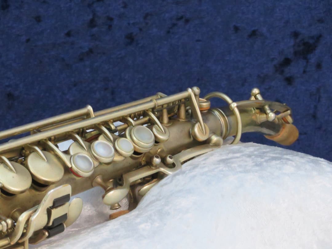 King Gold Plated Saxello Soprano Saxophone 1924 Serial #71150