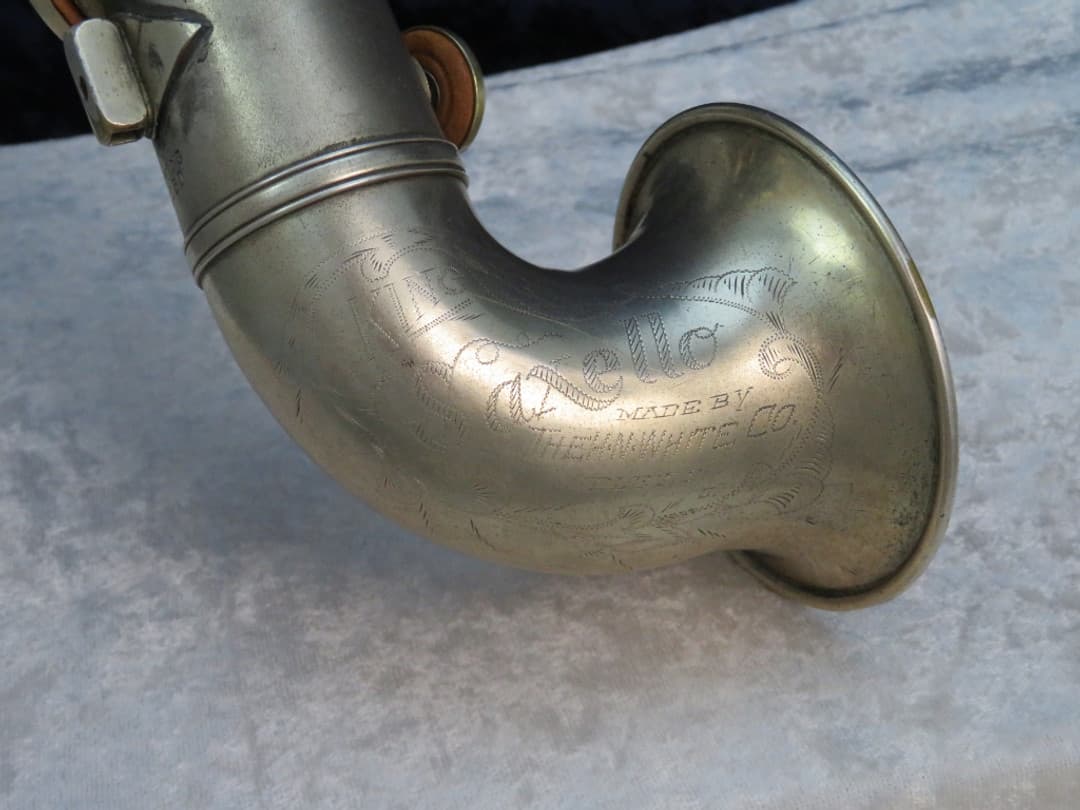 King Gold Plated Saxello Soprano Saxophone 1924 Serial #71150