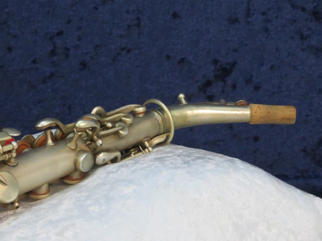 King Gold Plated Saxello Soprano Saxophone 1924 Serial #71150