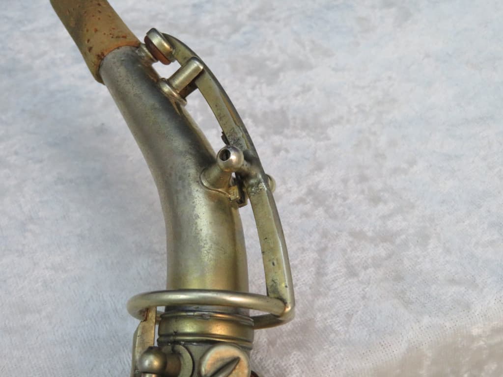 King Gold Plated Saxello Soprano Saxophone 1924 Serial #71150