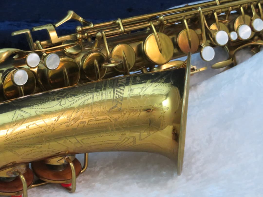 Buescher The Buescher Aristocrat True-Tone Alto Saxophone with Art Deco 1938 Serial #285469