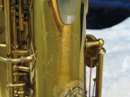 Buescher The Buescher Aristocrat True-Tone Alto Saxophone with Art Deco 1938 Serial #285469 Buescher The Buescher Aristocrat True-Tone Alto Saxophone with Art Deco 1938 Serial #285469