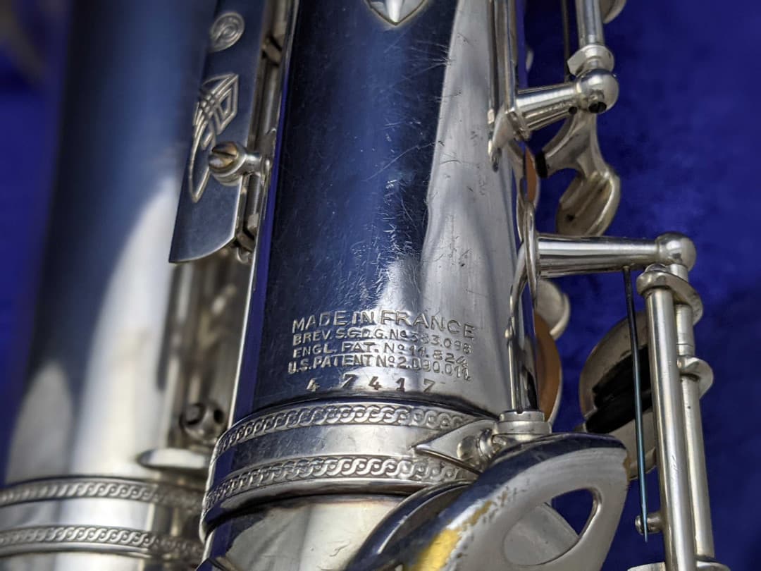 Selmer Super Balanced Action Silver Alto Saxophone 1951 Serial #47417