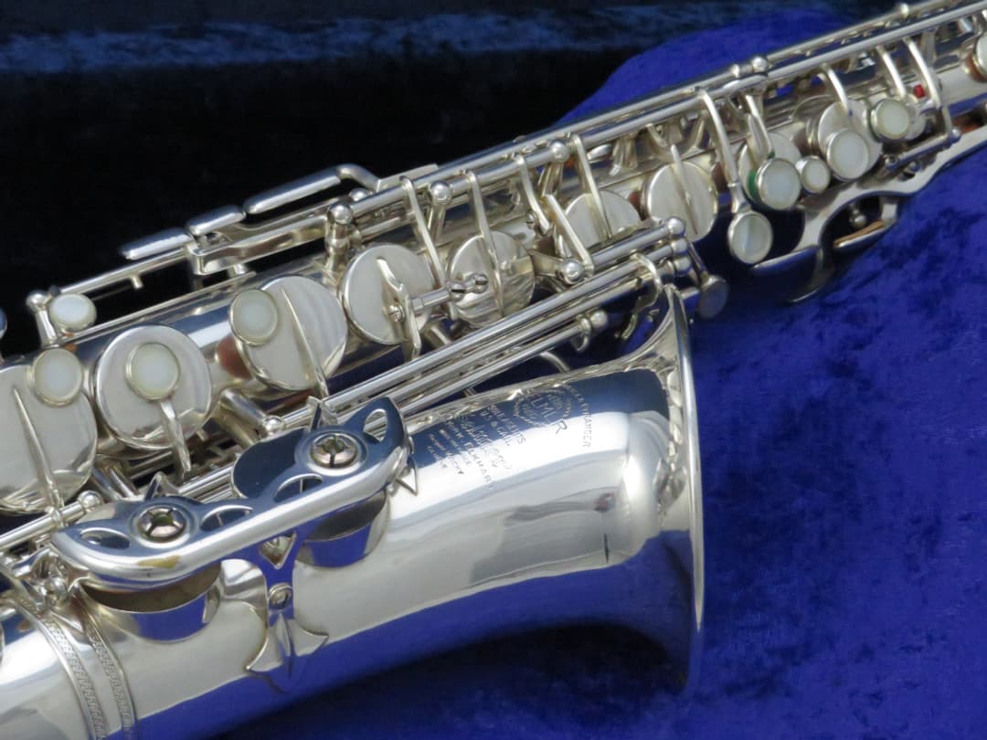 Selmer Super Balanced Action Silver Alto Saxophone 1950 Serial #44957 Selmer Super Balanced Action Silver Alto Saxophone 1950 Serial #44957