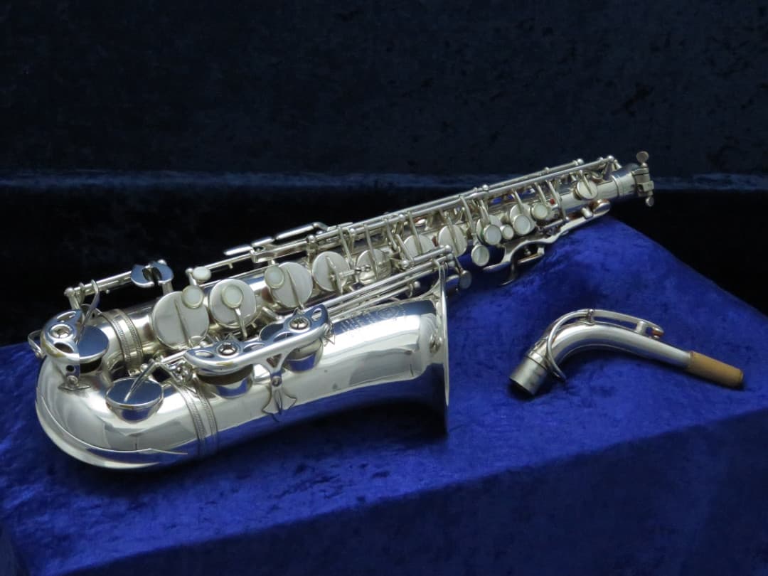 Selmer Super Balanced Action Silver Alto Saxophone 1950 Serial #44957