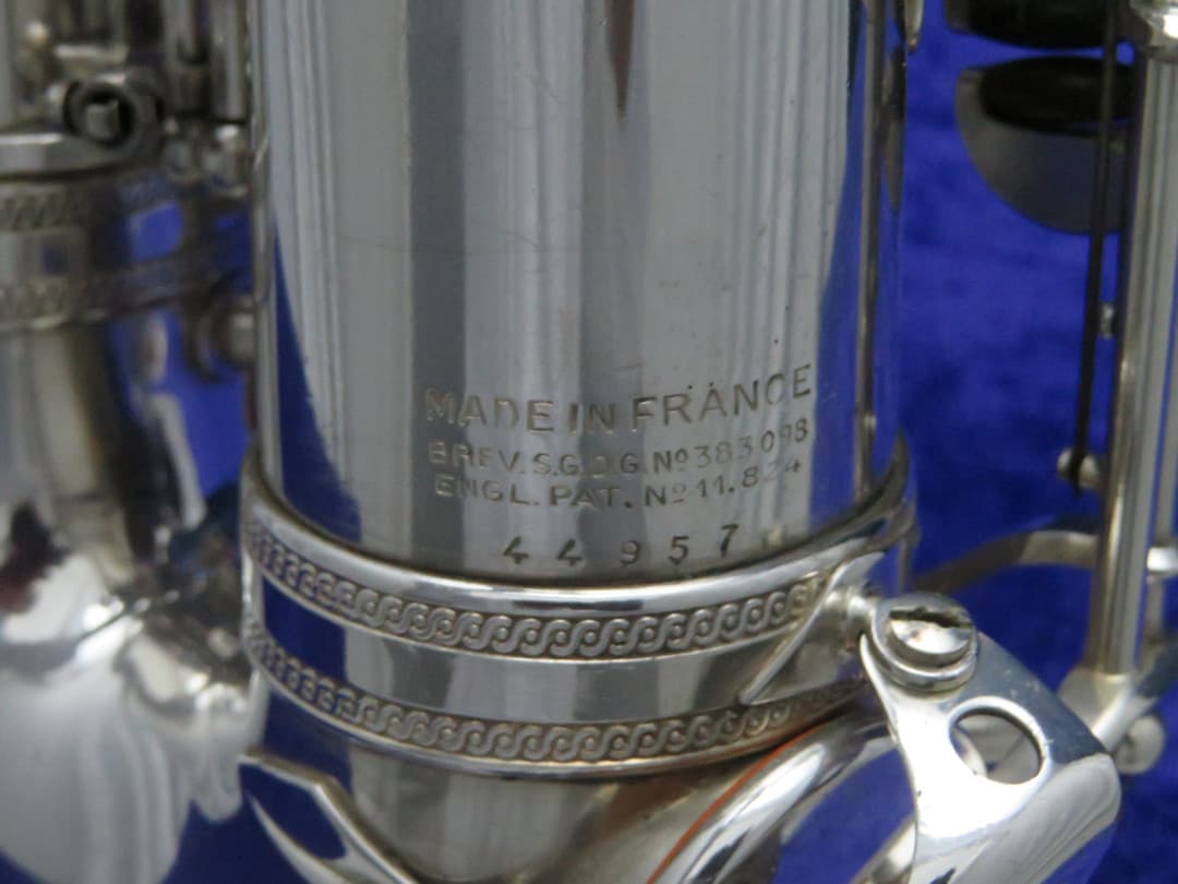 Selmer Super Balanced Action Silver Alto Saxophone 1950 Serial #44957