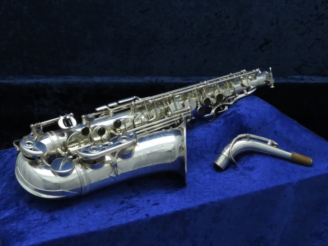 Selmer Balanced Action Silver Alto Saxophone 1940's Serial #33017
